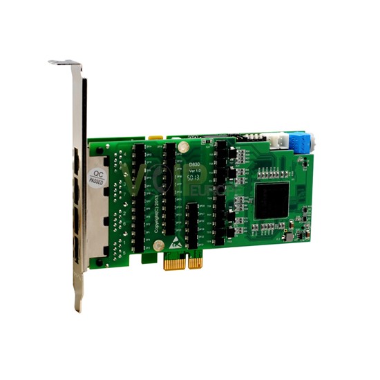 Carte T1/E1/J1 PRI 4 Port PCI-E (Version avancée, Bas Profil) D430