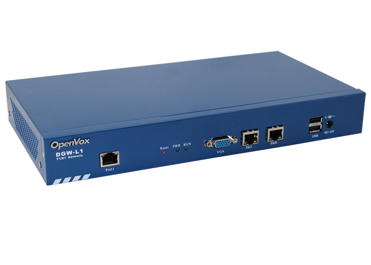 Gateway T1 / E1  Passerelle VoiP Numérique Jusqu'à 120 Appels Simultanés DGW-1001