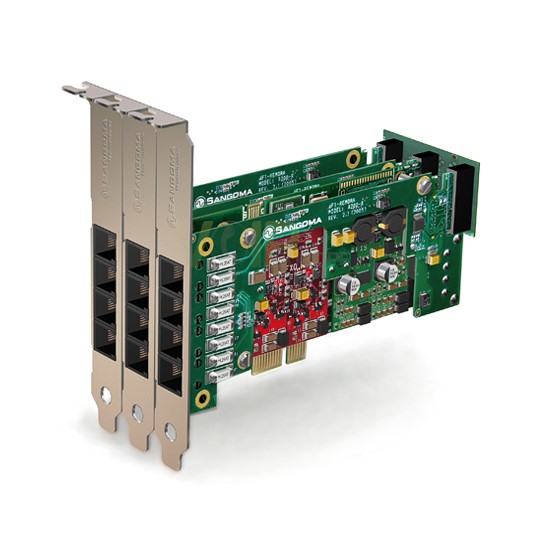 Carte Analogique PCIe 12 Ports FXO/FXS A20012
