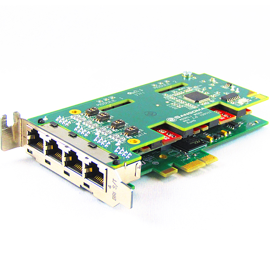 1 Module - 2 BRI Ports - 4 B-Chan PCIe + EC