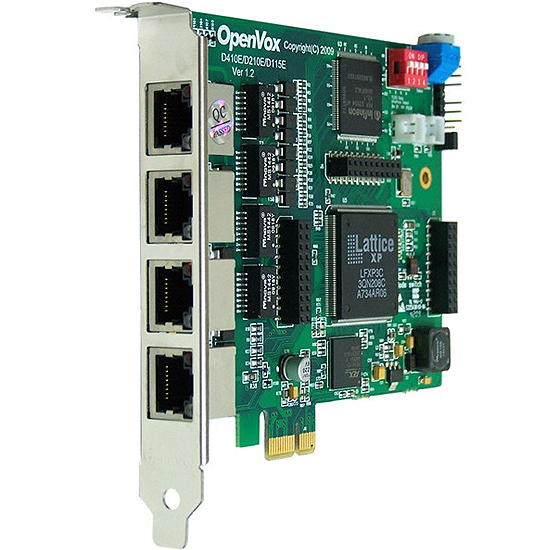 Carte 4 Port T1/E1/J1 PRI PCI-E D410E