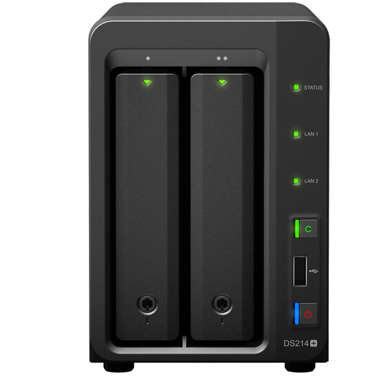 Serveur NAS en Rack Dual Core 1.33 Ghz 1 Go Ram 2 LAN Gigabit 2 USB 3.0 12 To Max eSATA
