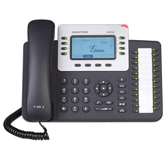 Téléphone IP d'entreprises de la nouvelle génération avec 4 lignes plus 24 touches BLF GXP2124