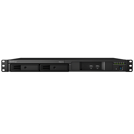 Serveur NAS à Rack 1U 2 Baies  CPU 1.2 Ghz  512 Mo Ram  2 LAN Gigabit 12 To Max