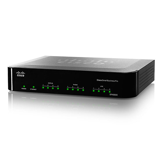 Gateway IP Telephony with 4 FXS and 4 FXO Ports SPA8800